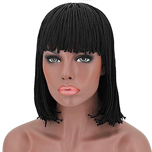 fringe braided wig