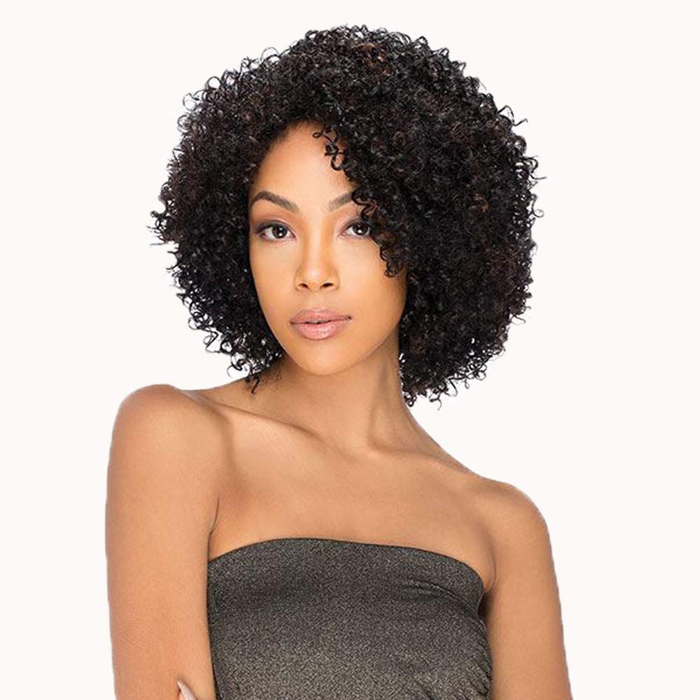Lovestory 8A Deep Curly Synthetic Lace Front Wigs Free Part Curly Wigs For Black Women 200 Density 24inch 