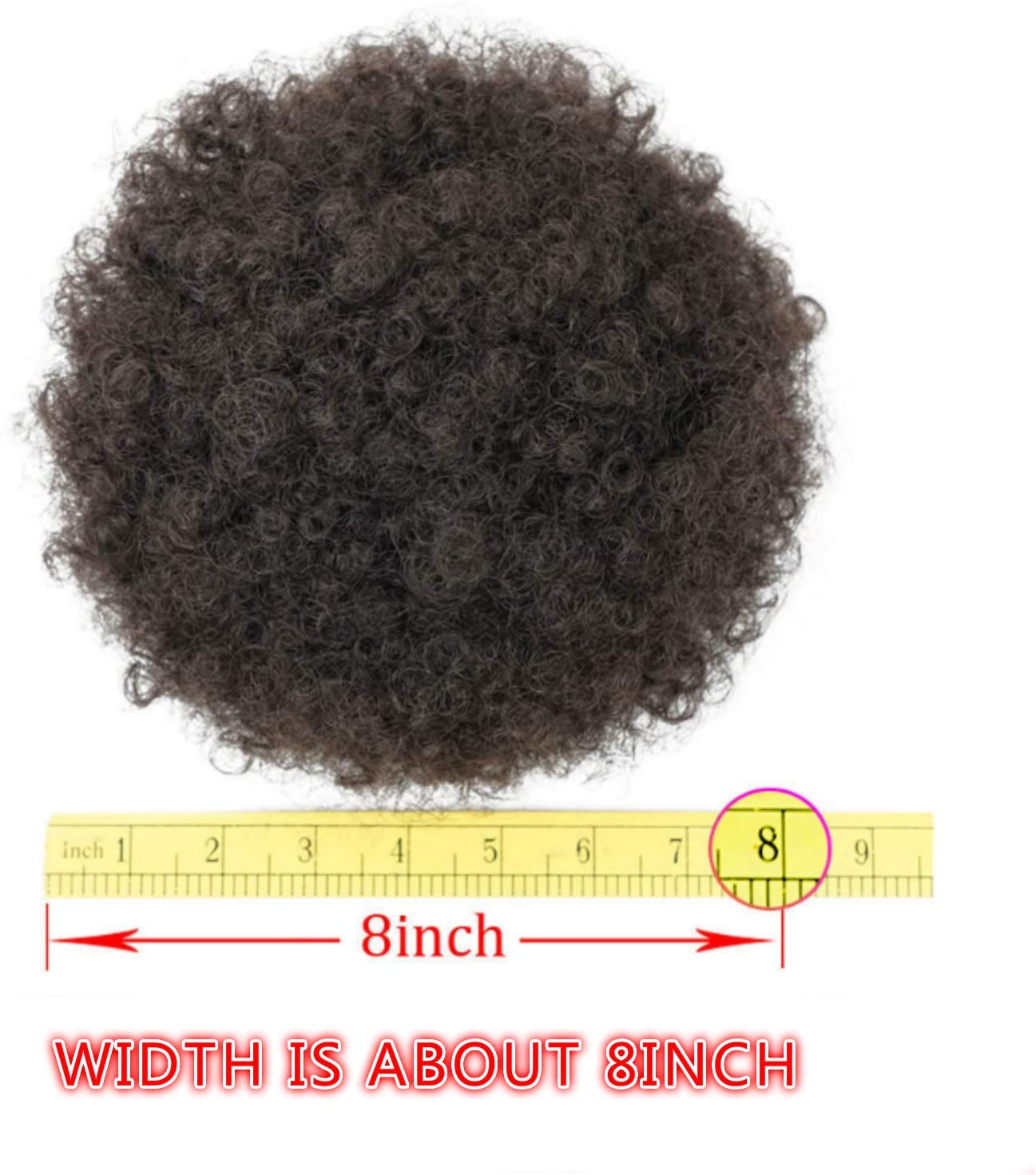 NOEYUN Puff Afro Short Kinky Curly Chignon Hair Bun Drawstring Ponytail ...